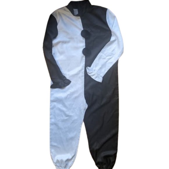 Black and White Clown Costuem Adult Man Fits Size Large - Picture 1 of 3